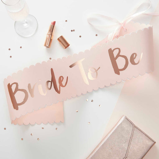 Bride to Be -nauha - Vaalea roosa