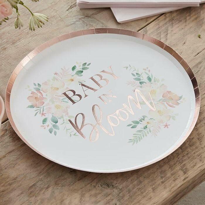 "Baby in Bloom" isot lautaset 8 kpl - Decora House