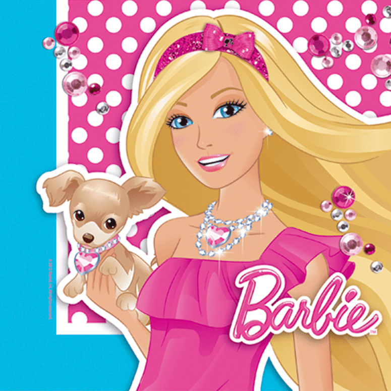Barbie lautasliina 16 kpl - Decora House