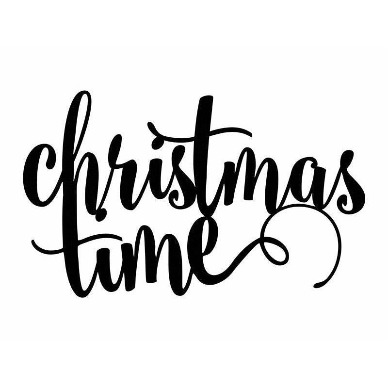 "Christmas time" tekstikoriste / musta - Decora House
