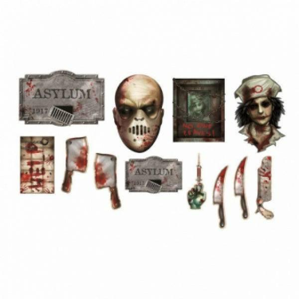 Halloween koristeet "Asylum" 12 kpl - Decora House