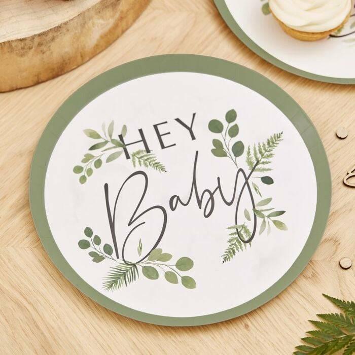 "Hey Baby" isot lautaset 8 kpl - Decora House