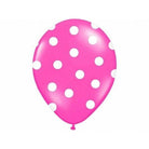 Ilmapallo "Polka Dot" / fuksia 6 kpl - Decora House