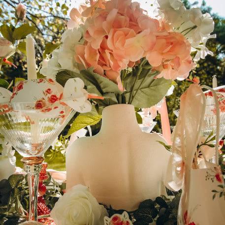 Keinotekoinen hortensia kukkakimppu 51 cm/ hennon vaaleanpunainen - Decora House