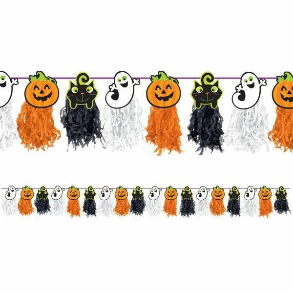 Koristenauha tasseleilla "Happy Halloween" - Decora House