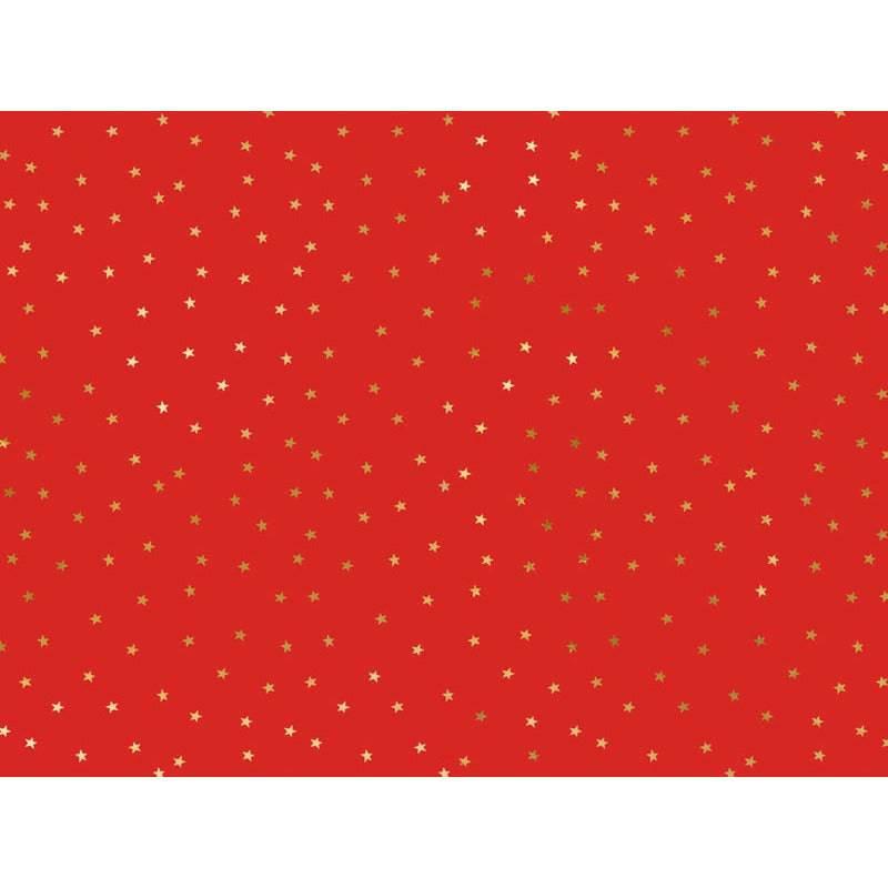 Lahjapaperi "Stars" / punainen 70 x 200 cm - Decora House