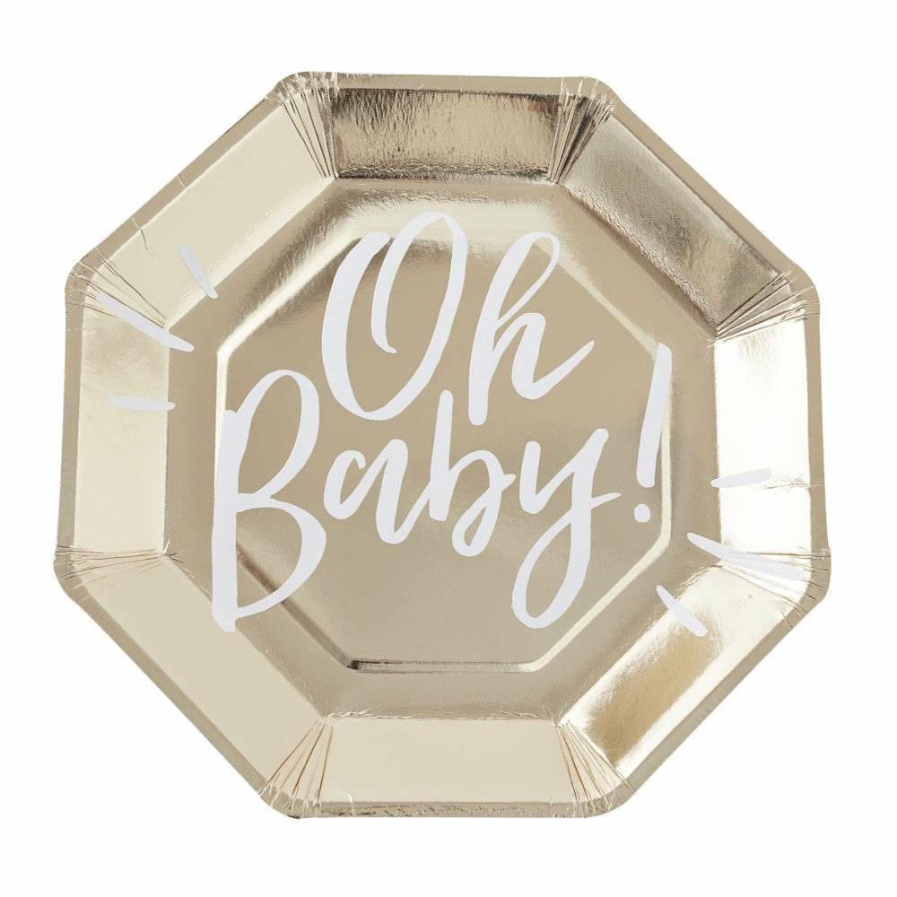 "Oh Baby" lautaset 8 kpl - Decora House