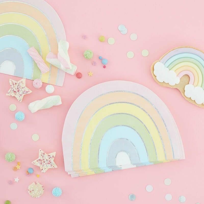 "Pastel Party Rainbow" kahviservetit 16 kpl - Decora House