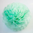 Pom pom silkkipaperikukka 25 cm / minttu - Decora House