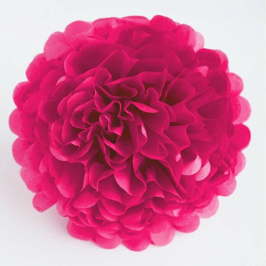 Pom pom silkkipaperikukka 25 cm / pinkki - Decora House