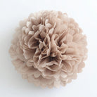 Pom pom silkkipaperikukka 25 cm / taupe - Decora House