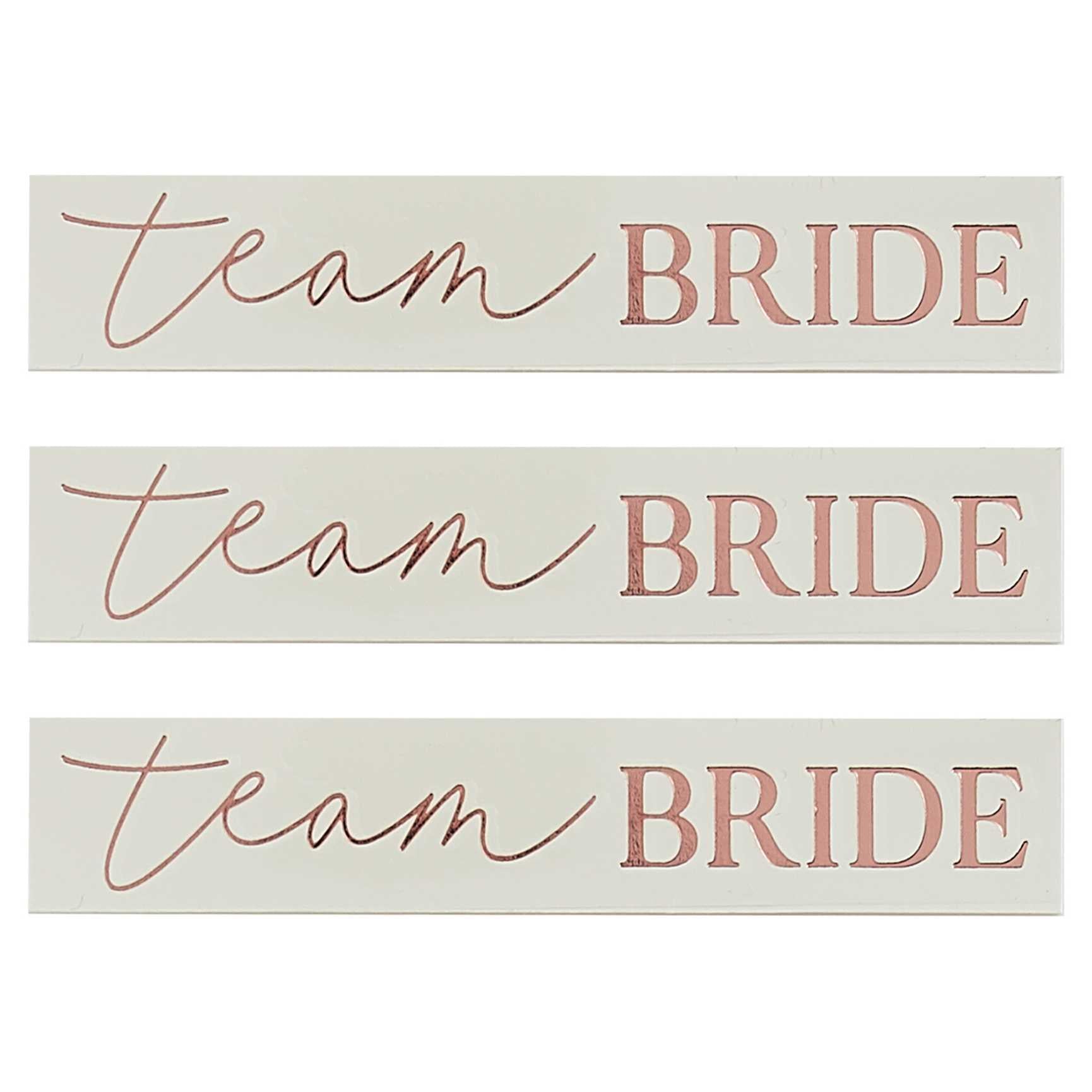 "Team Bride" siirtokuvatatuointi 16 kpl - Decora House